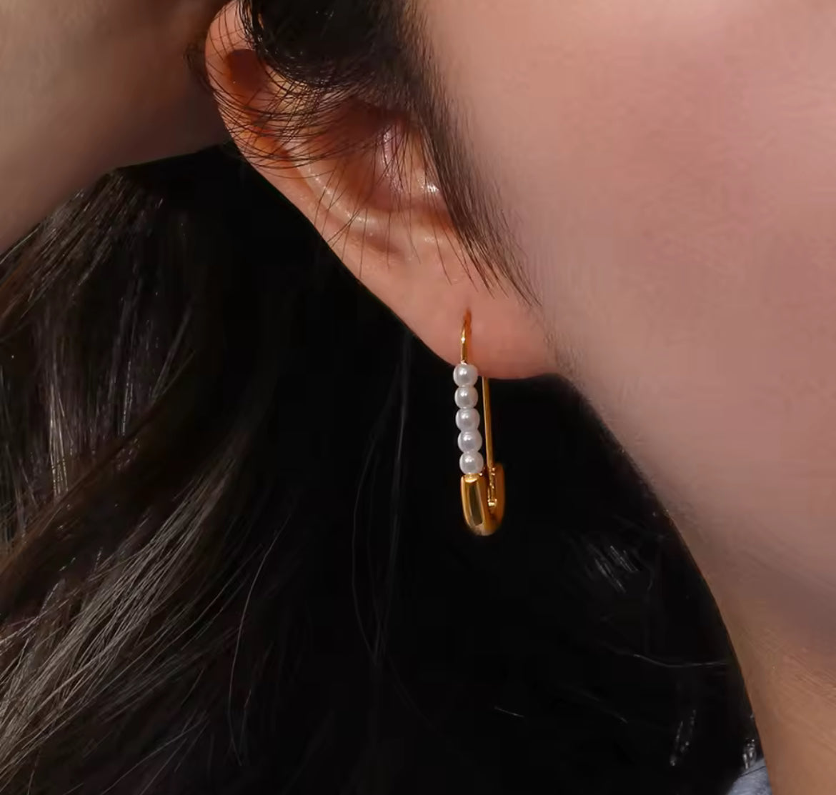 Aretes Seguro con Perla