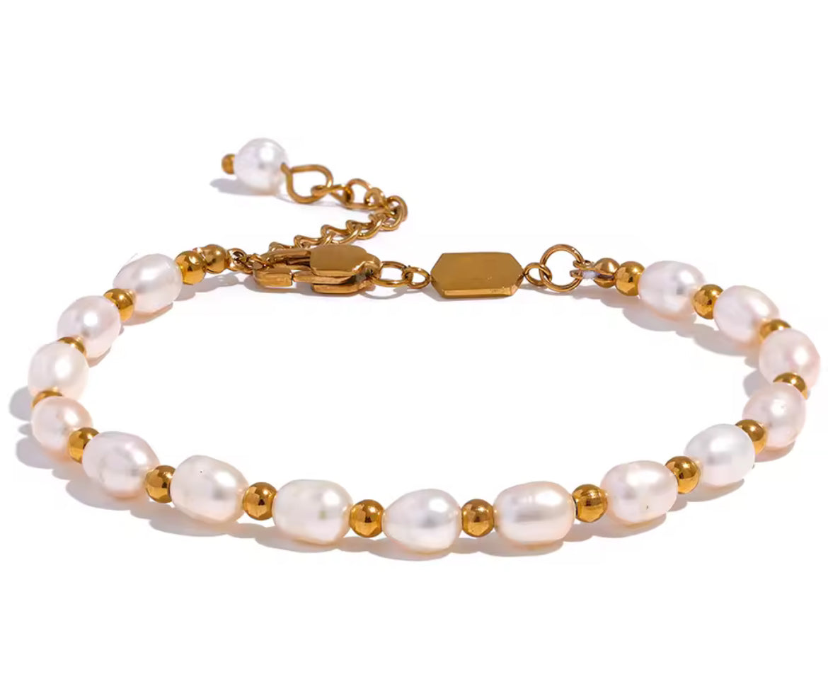 Pulsera Perla de Río Clásica