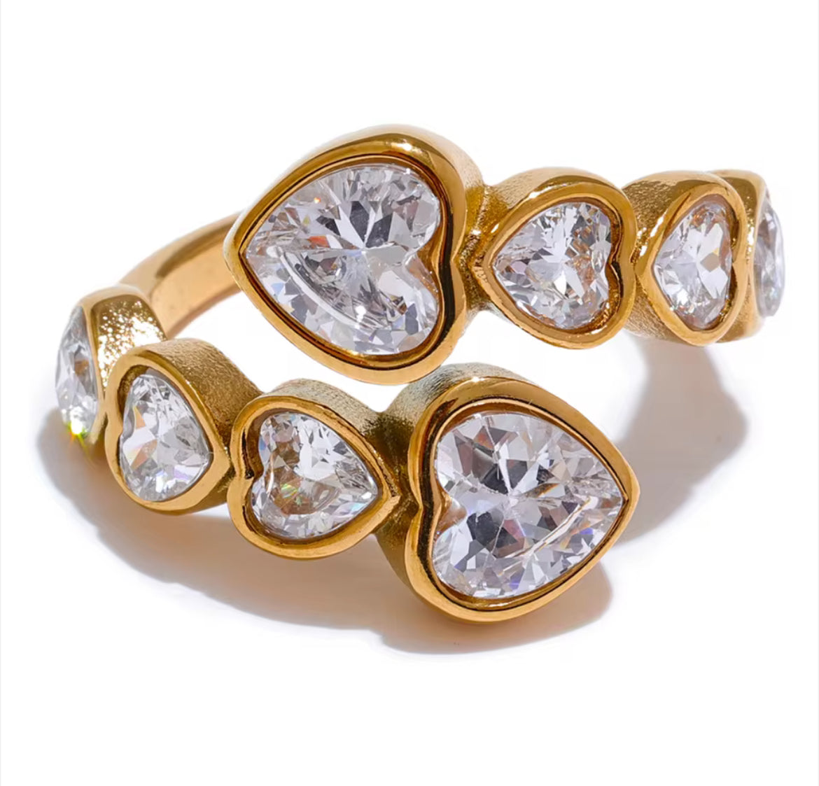 Anillo Corazón Zirconia