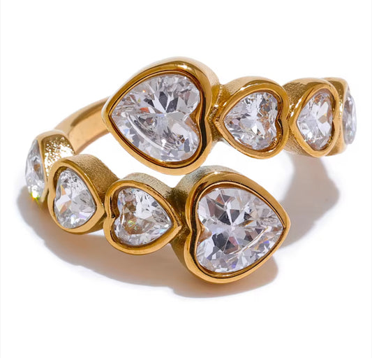 Anillo Corazón Zirconia
