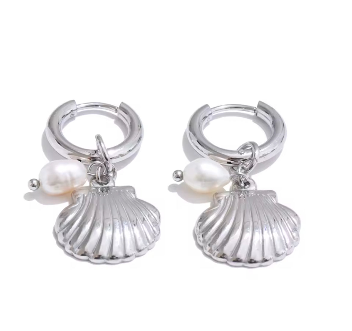 Aretes Concha & Perla