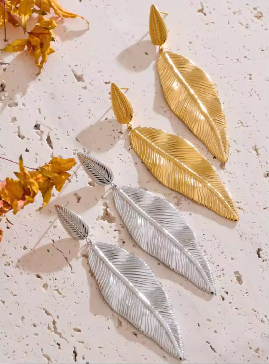 Aretes Hoja