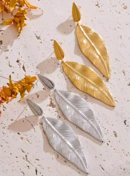 Aretes Hoja