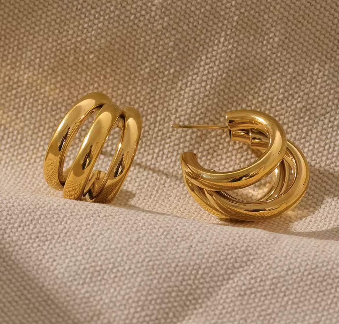 Aretes Triple Aro