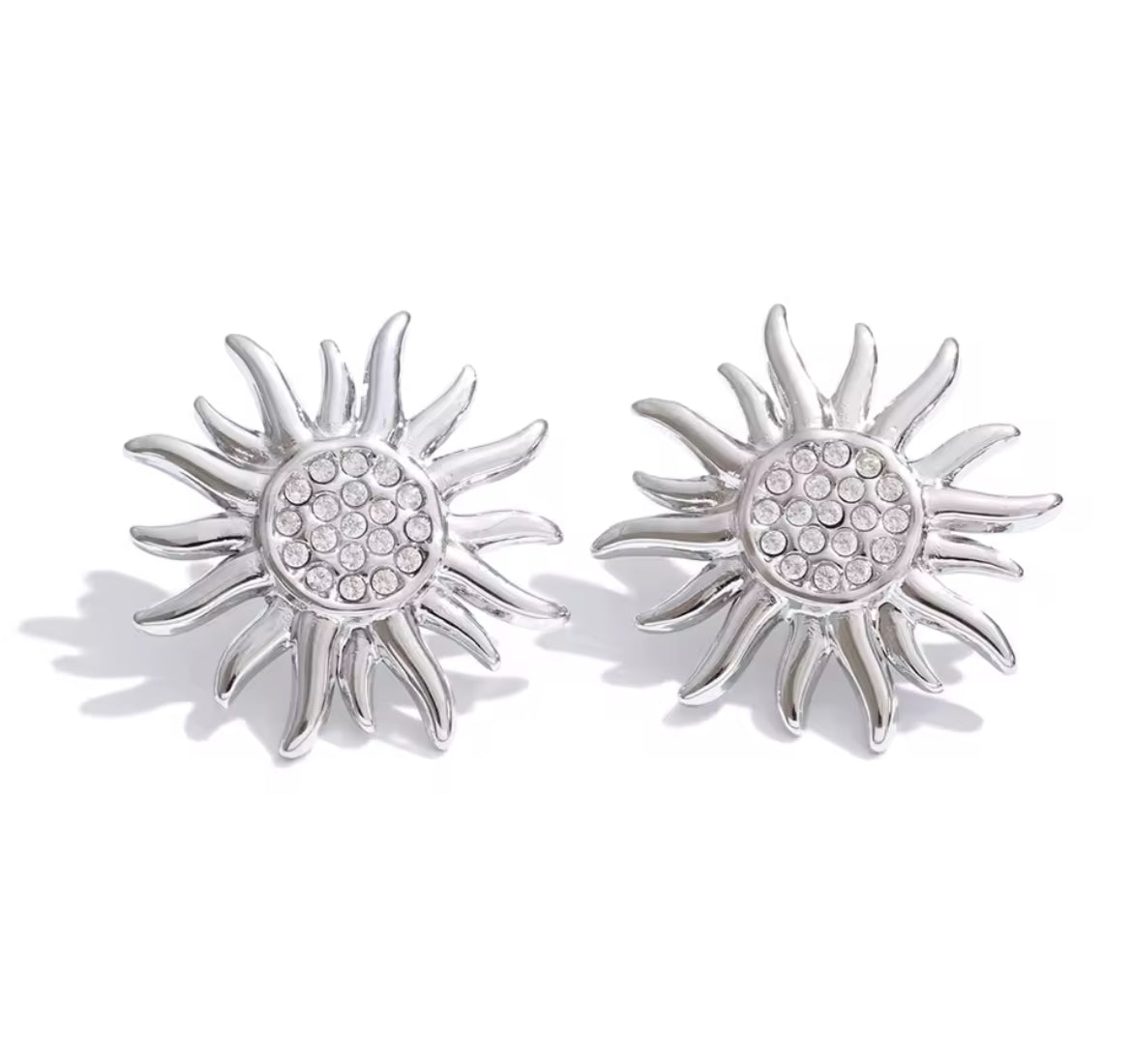 Aretes Sol con Zirconia
