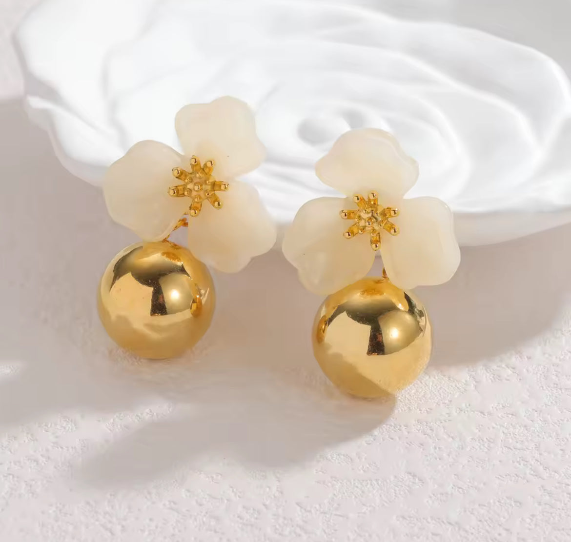 Arete Flor de Resina