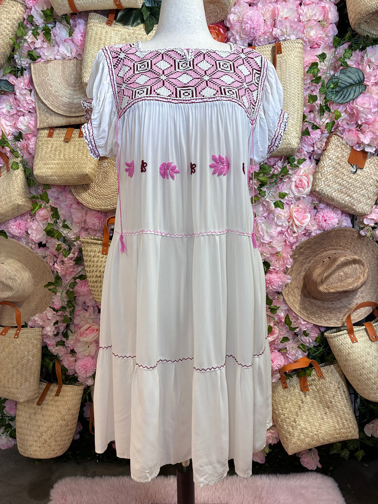 Vestido Punto de Cruz