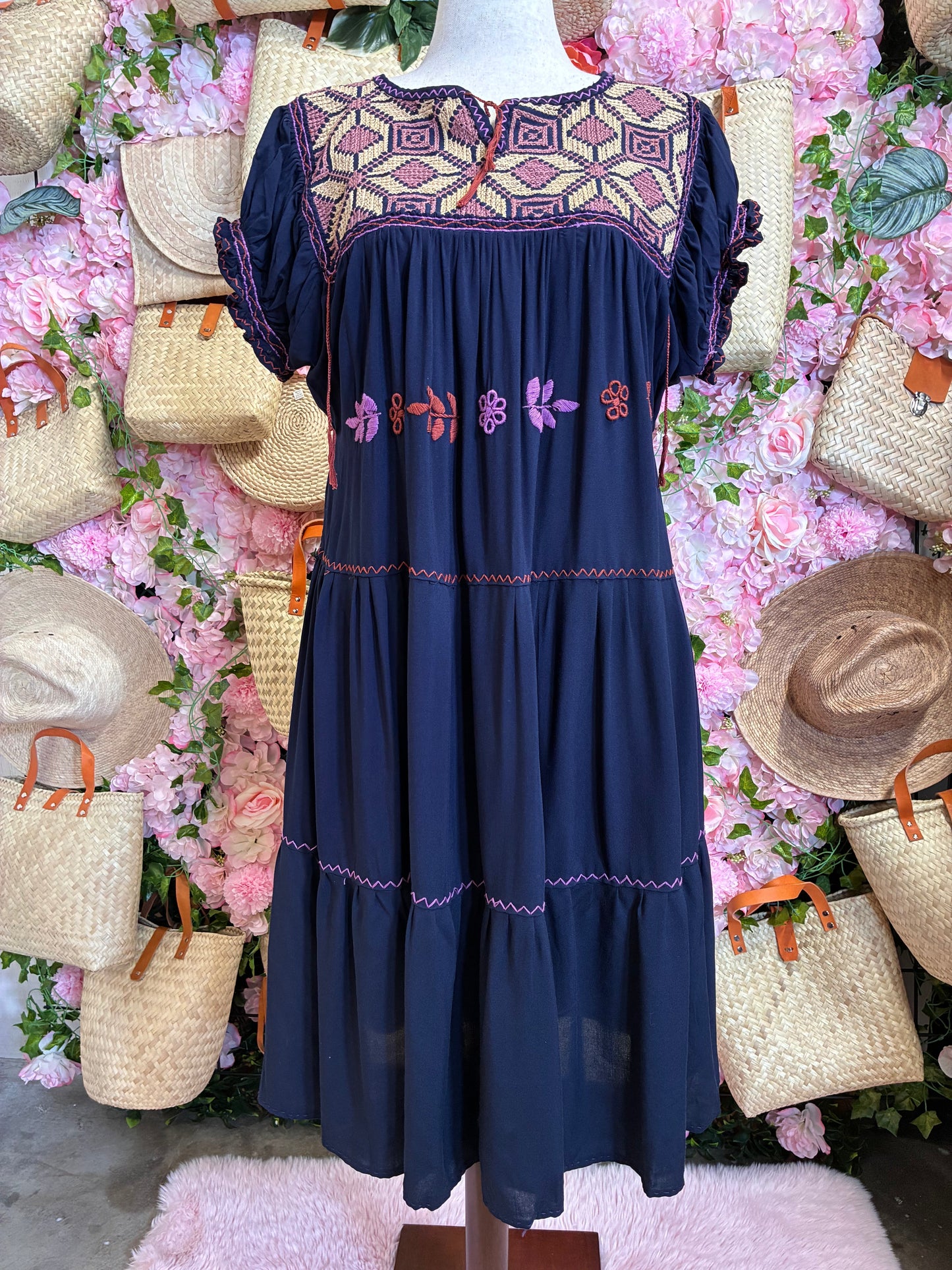 Vestido Punto de Cruz