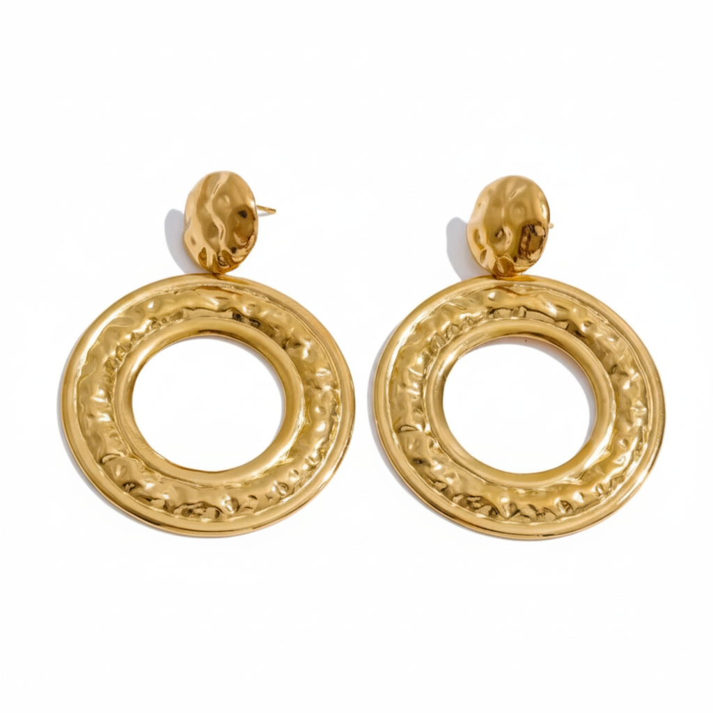 Aretes chunky fondo blanco