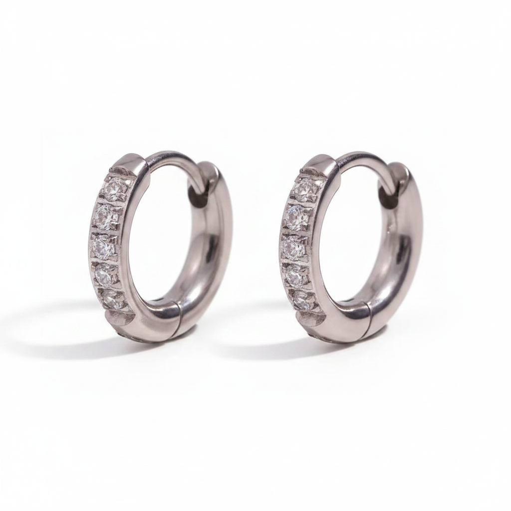 Arracadas Plata 10mm