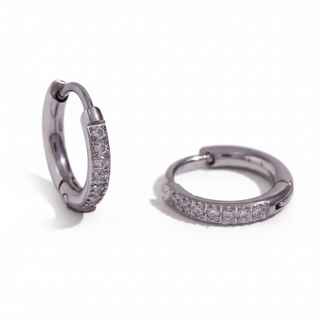 Arracadas Plata 12mm