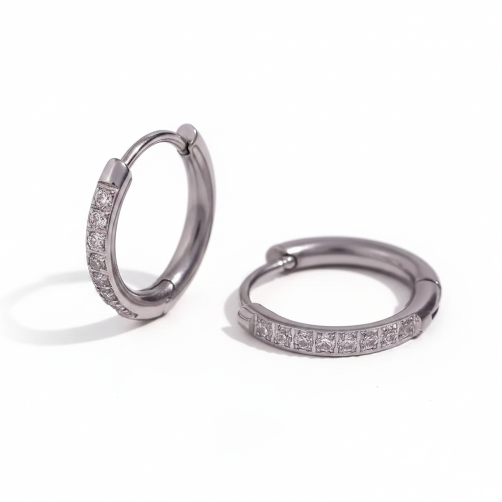 Arracadas Plata 14mm