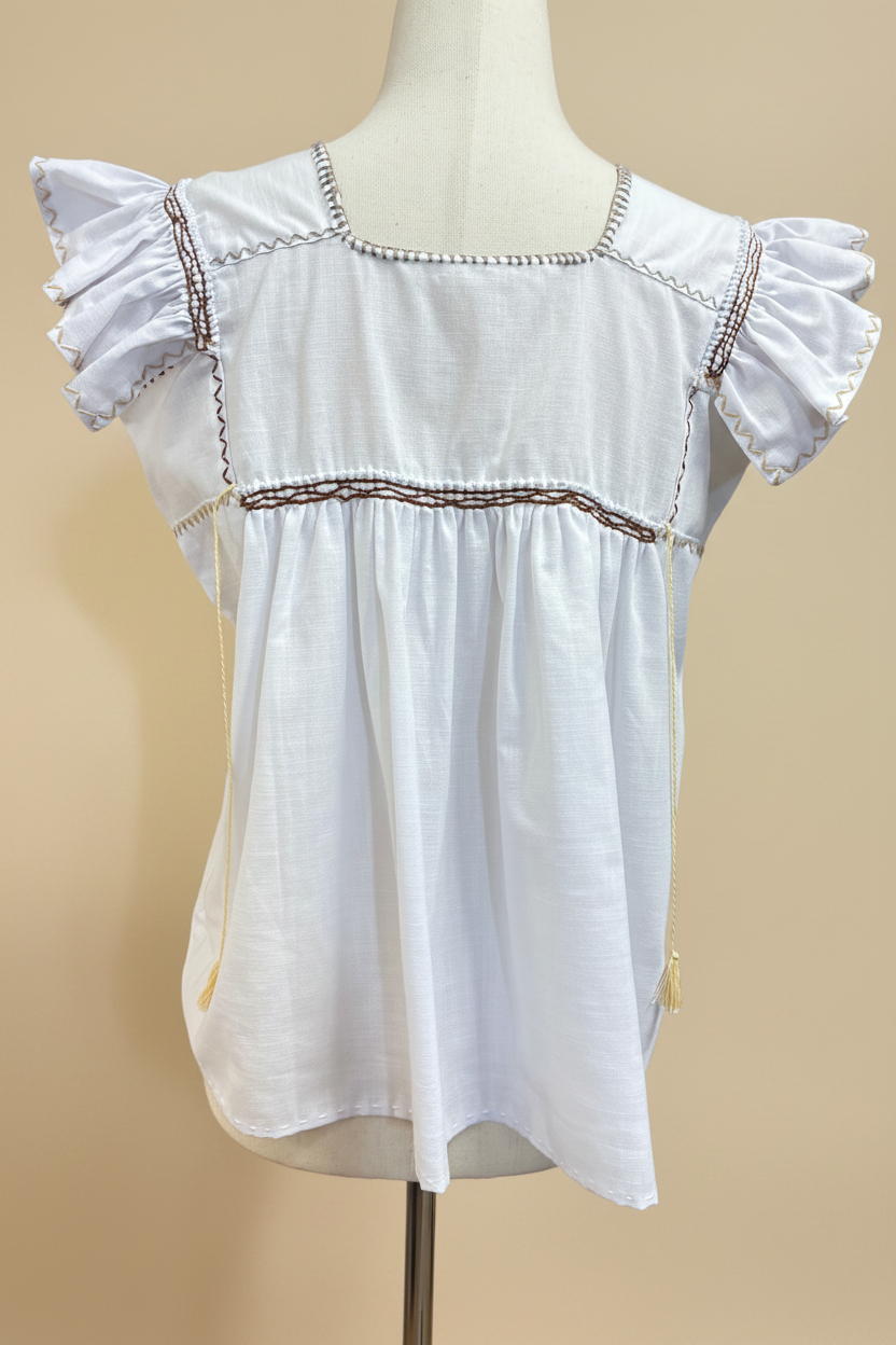Blusa Rococó en lino