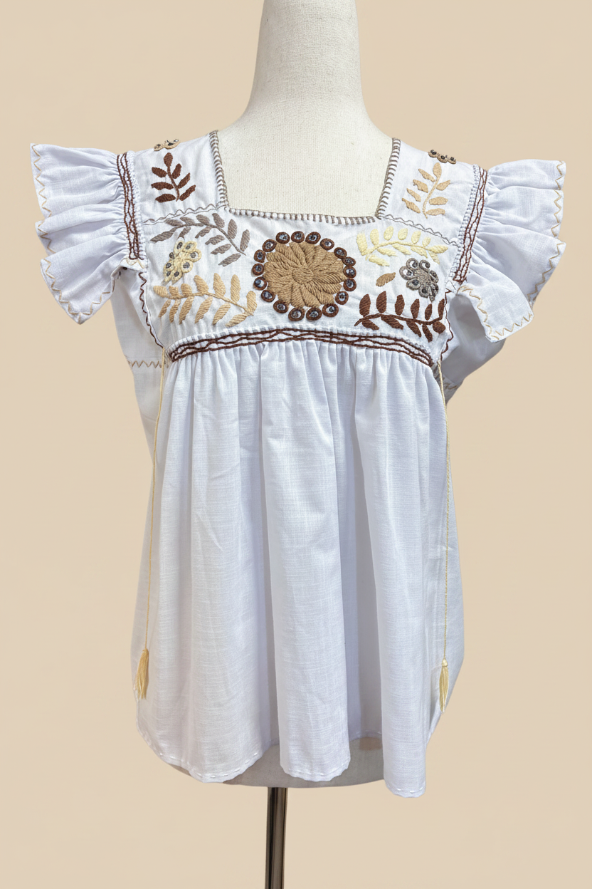 Blusa Rococó en lino