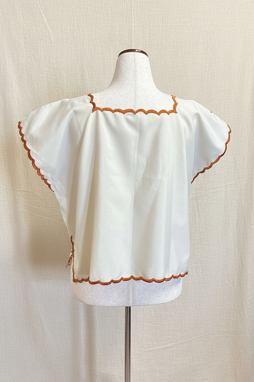Blusa Bordada Zinacantán - Vista Trasera