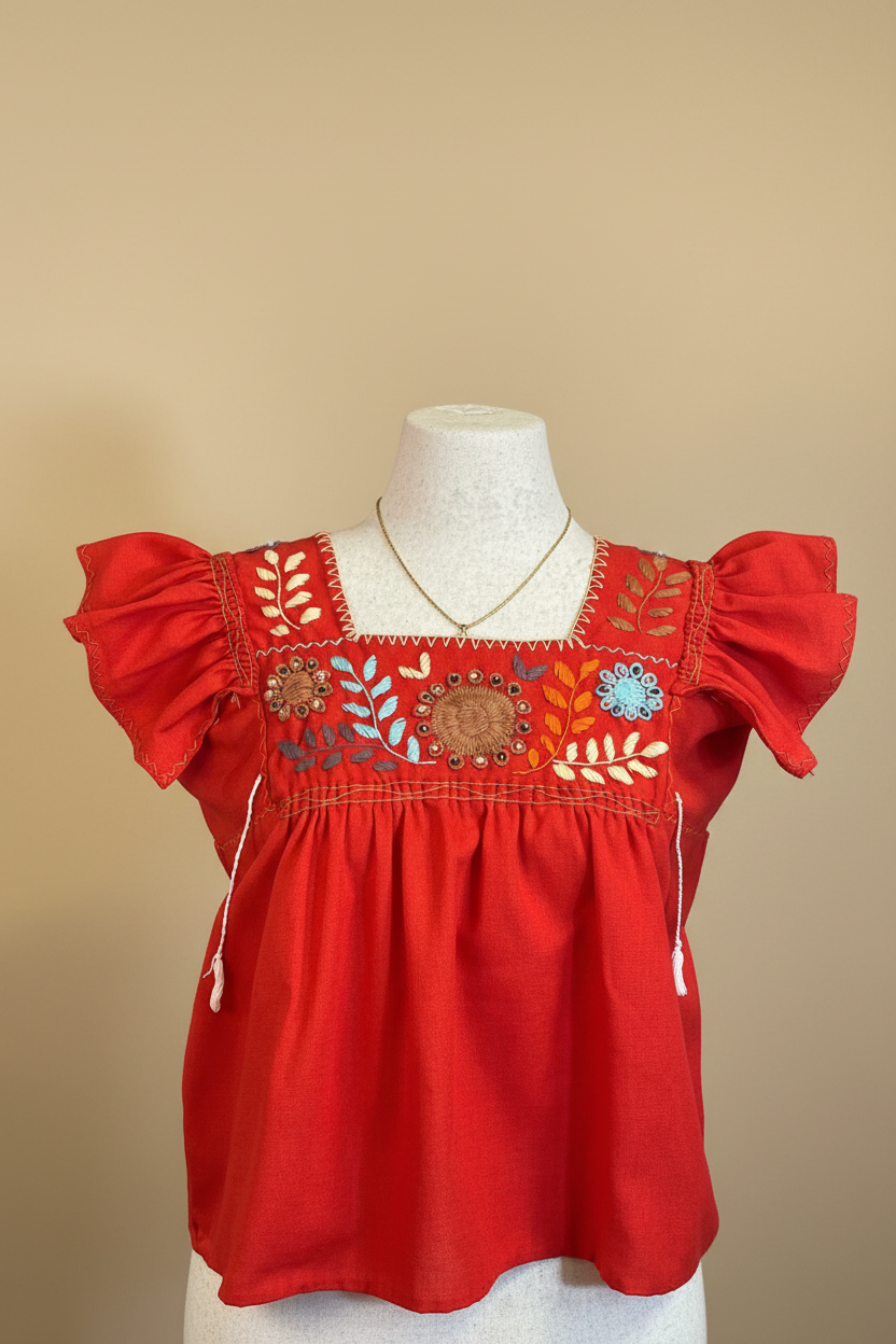 Blusa Roja - Vista Frontal