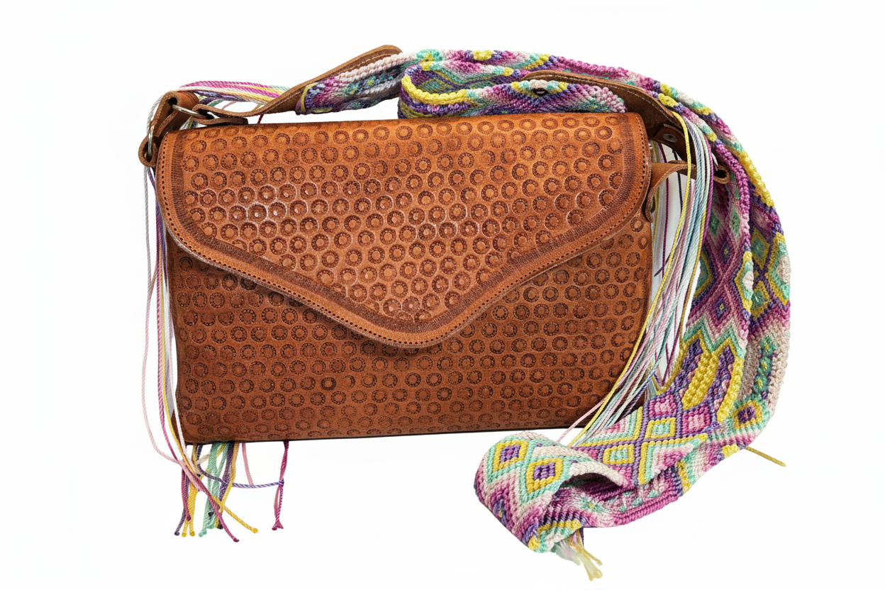 Bolsa con fondo blanco