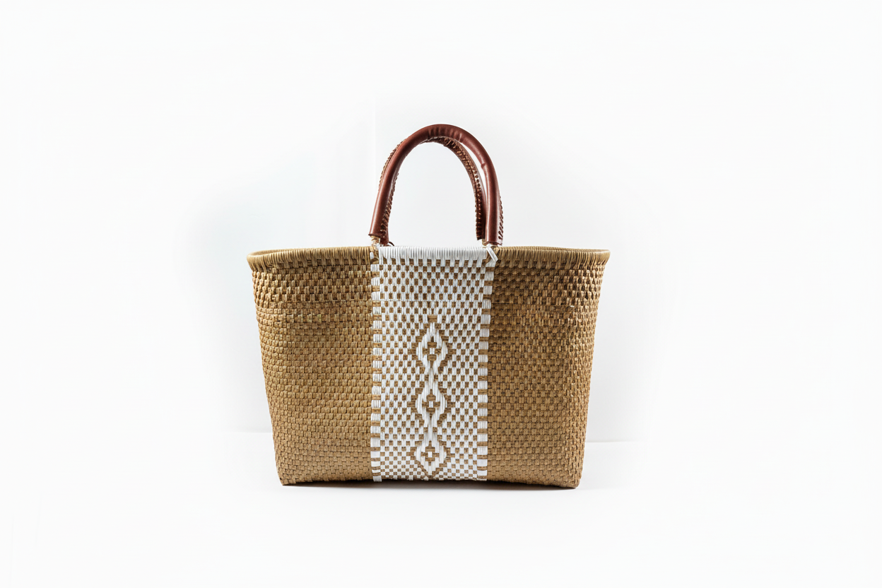 Bolsa Farmers beige fondo blanco 2