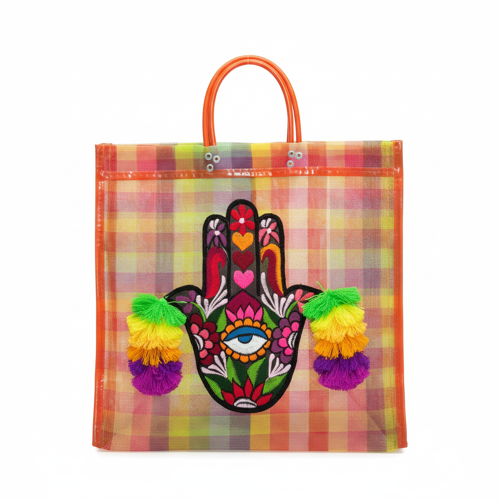 Bolsa Hamsa fondo blanco