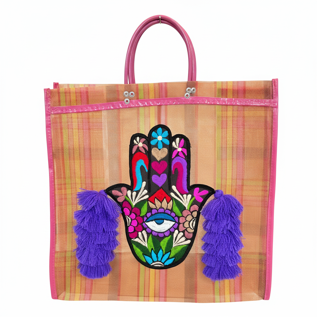 Bolsa Mandado Rosa fondo blanco
