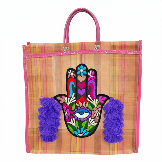 Bolsa Mandado Rosa fondo blanco
