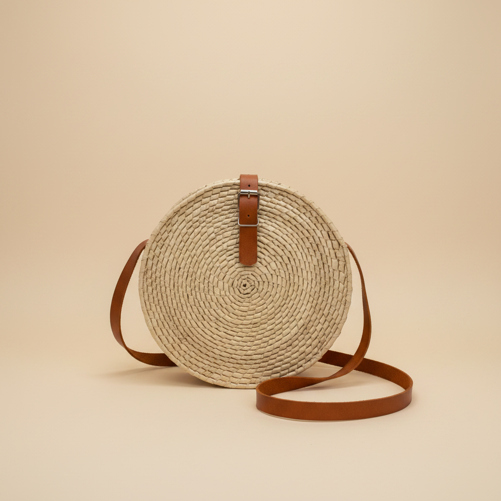 Bolsa palma crossbody fondo beige