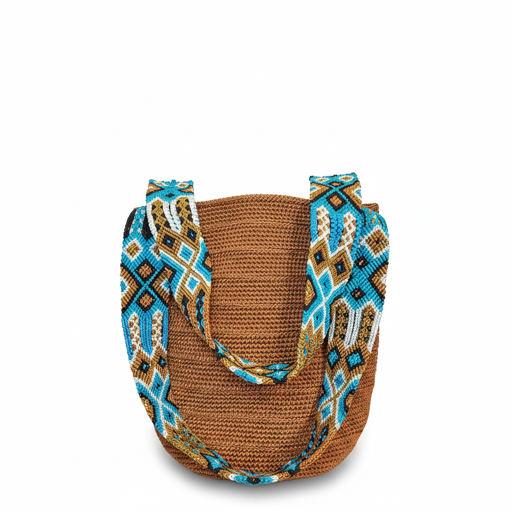 Bolsa Wayuu fondo blanco