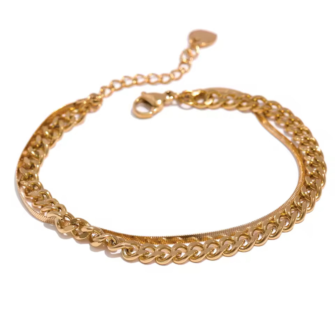 Pulsera Doble Cadena
