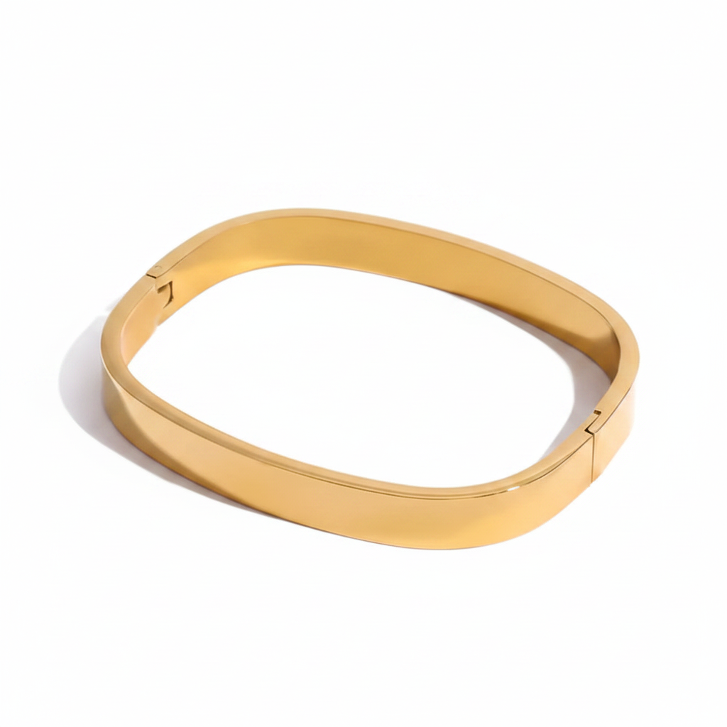 Brazalete Cuadrado Oro limpio