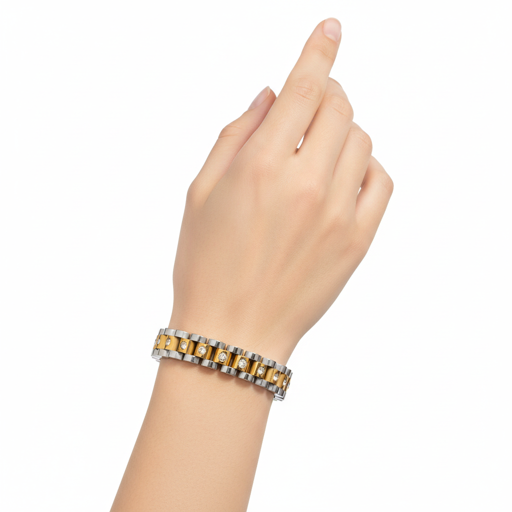 Brazalete en modelo
