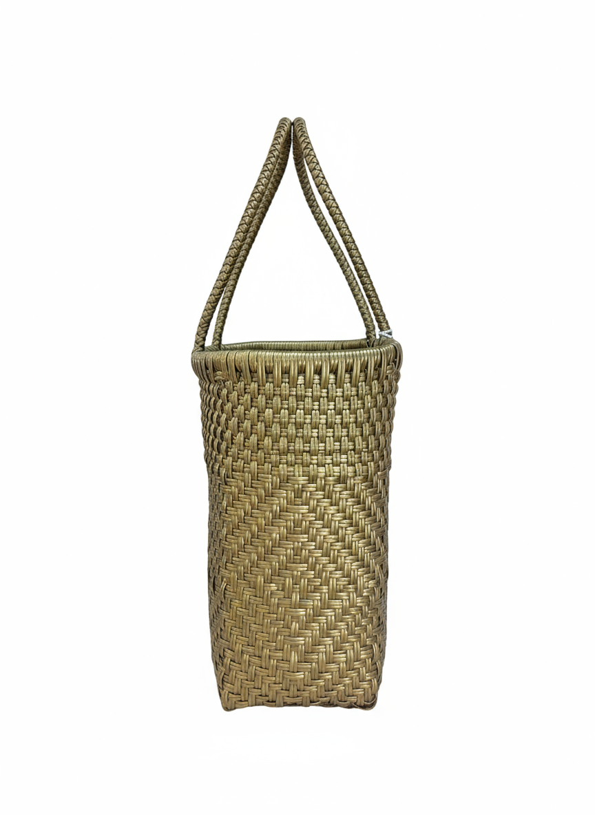 Canasta S con fondo blanco - Asas arriba