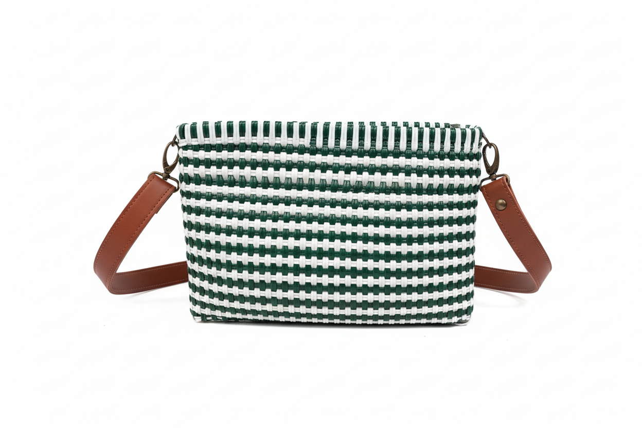 Cartera con fondo blanco