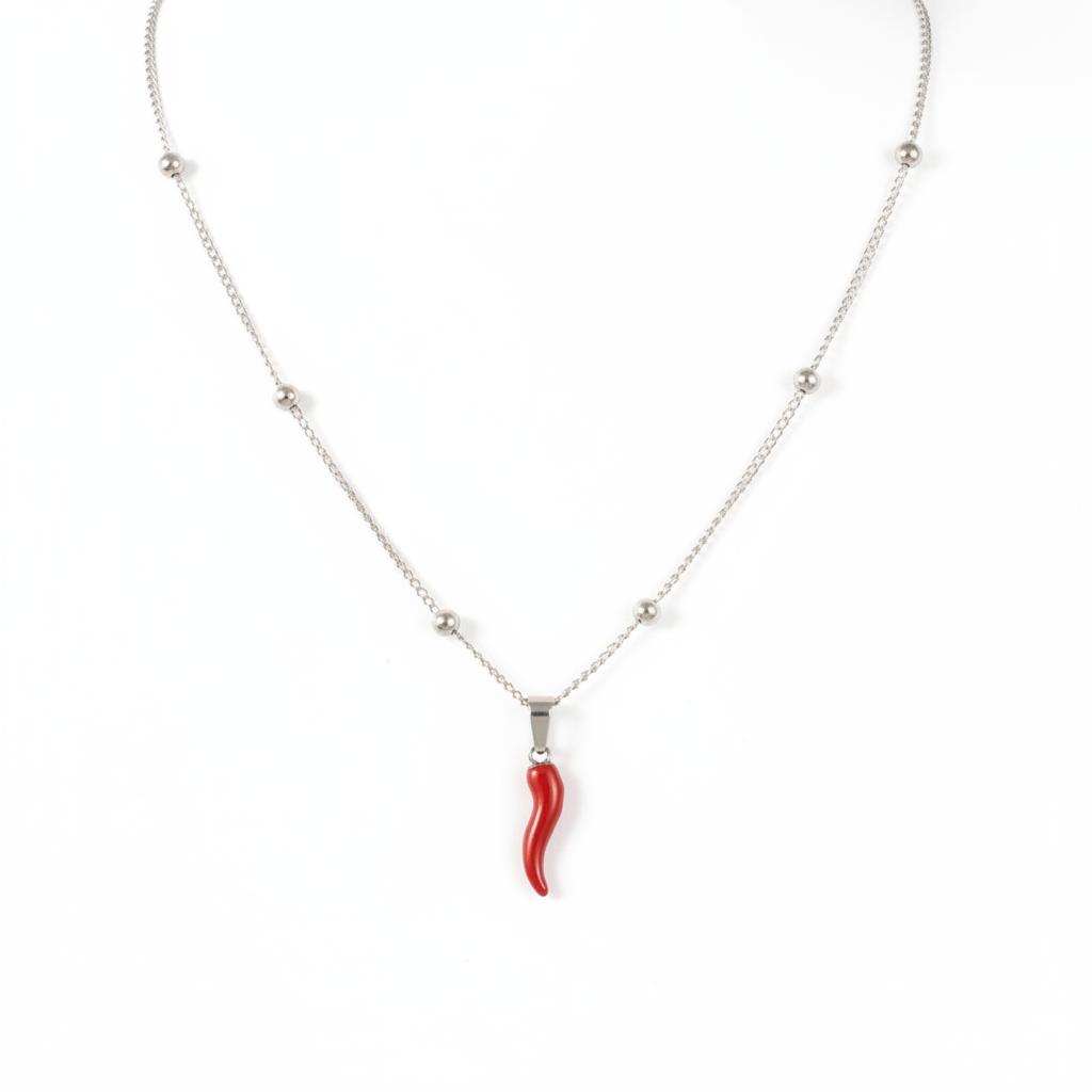 Collar Chile Acero Plata
