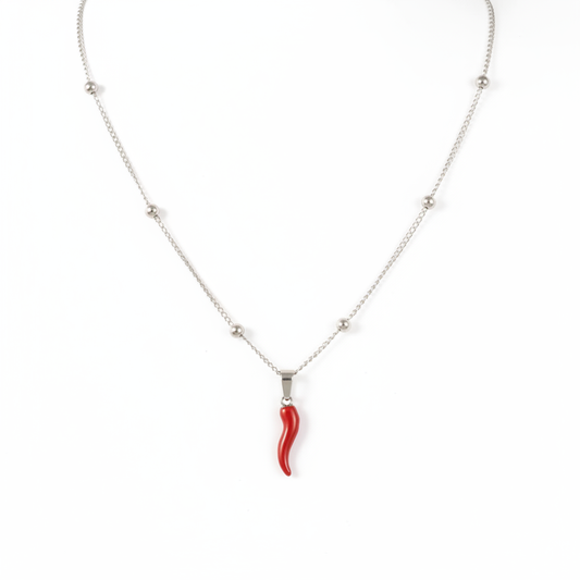 Collar Chile Acero Plata