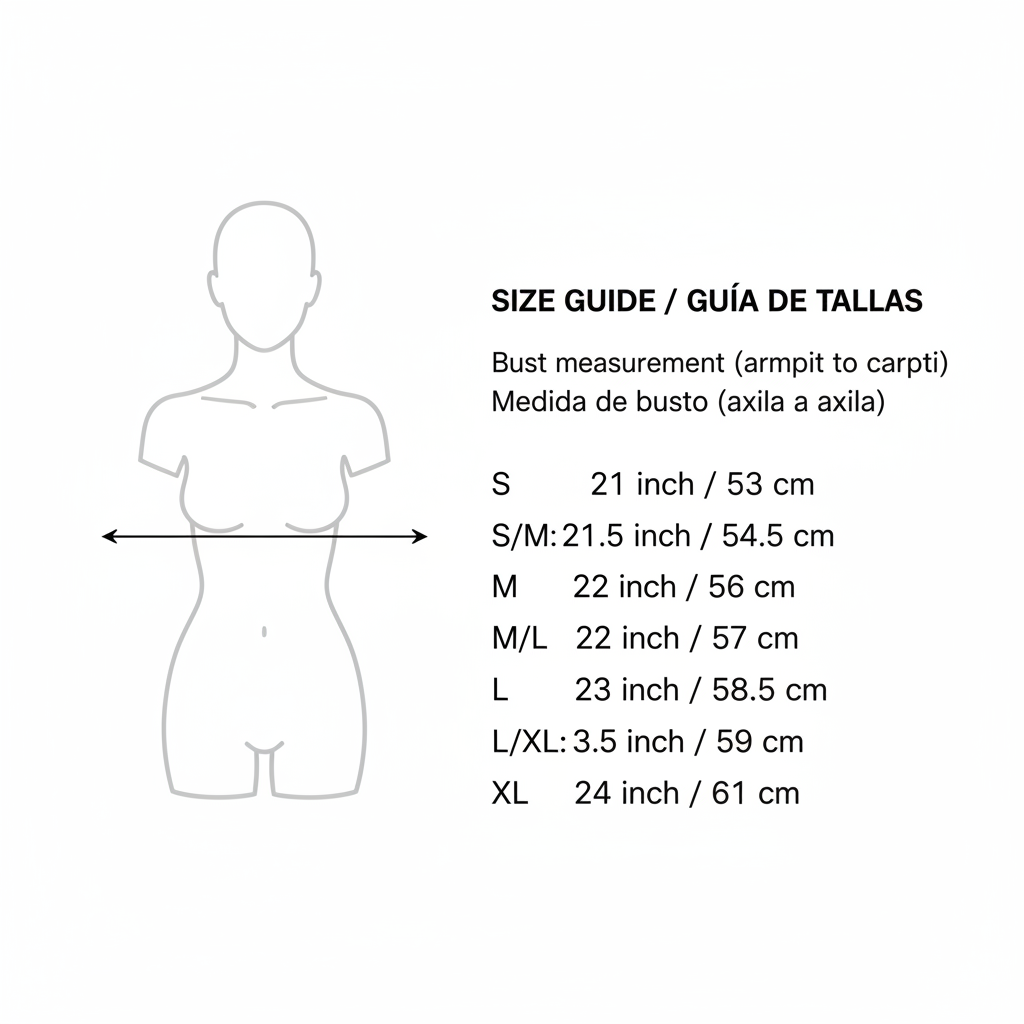 Guía de tallas - Size Chart