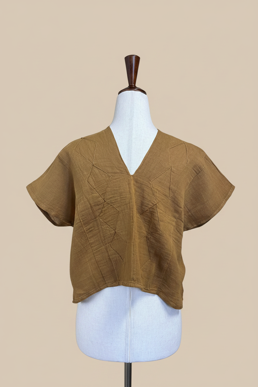 Crop Top Manta Corrugada