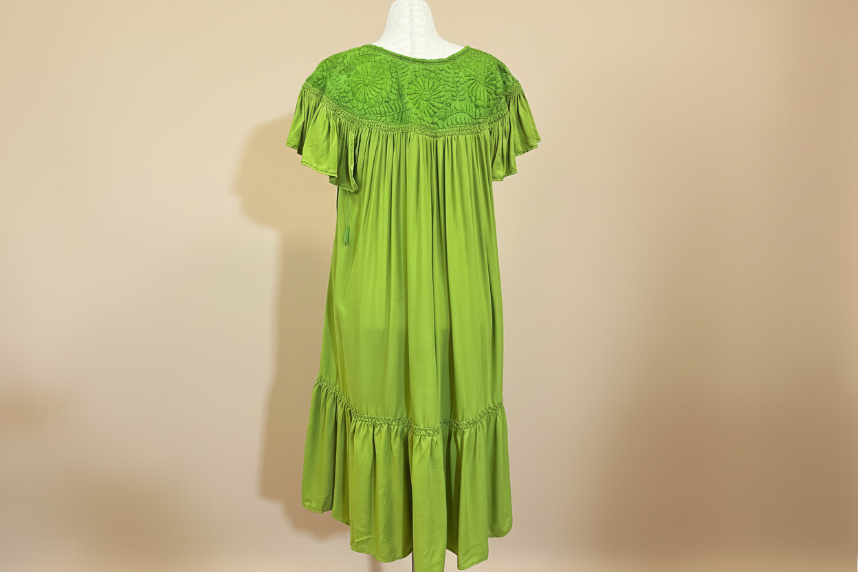 Vestido Rococo Fino Verde