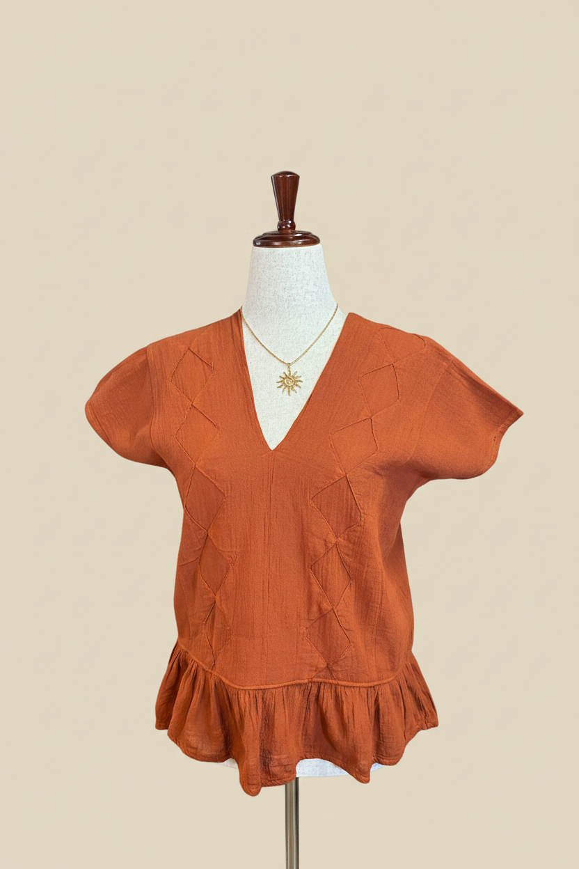 Blusa en Manta Corrugada