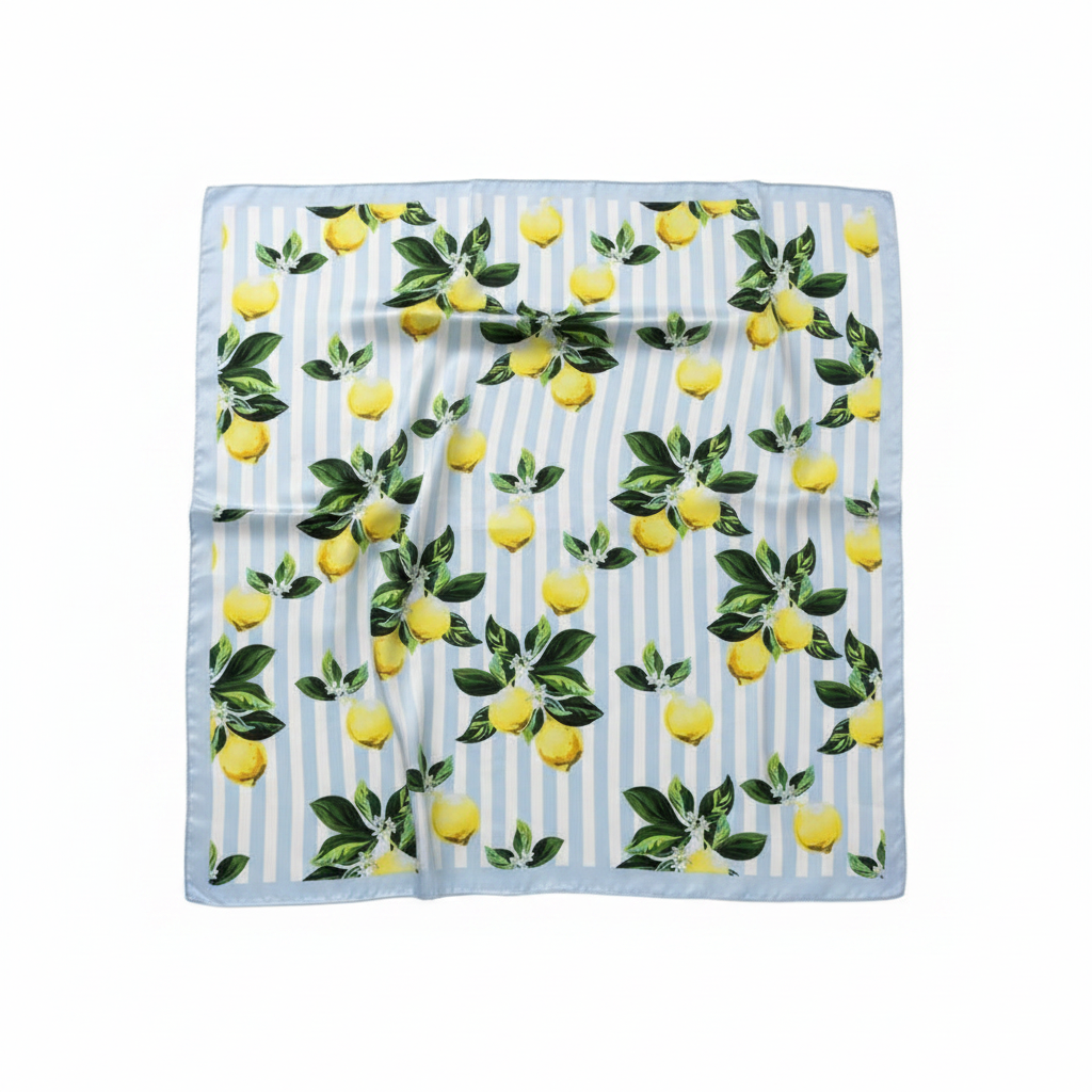 Pañuelo limones rayas
