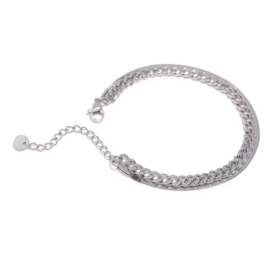 Pulsera Doble Cadena