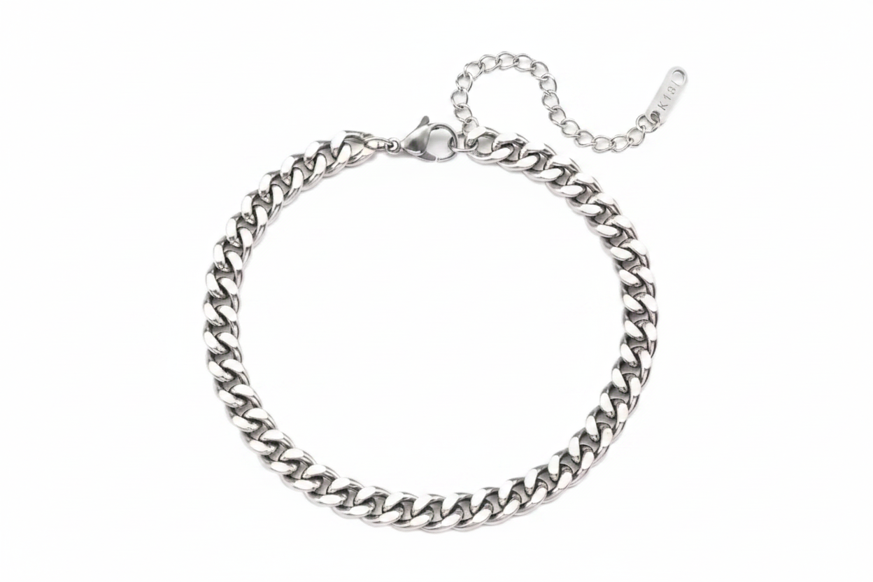 Pulsera cubana 6mm sin texto