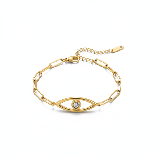 Pulsera de ojo turco con fondo blanco