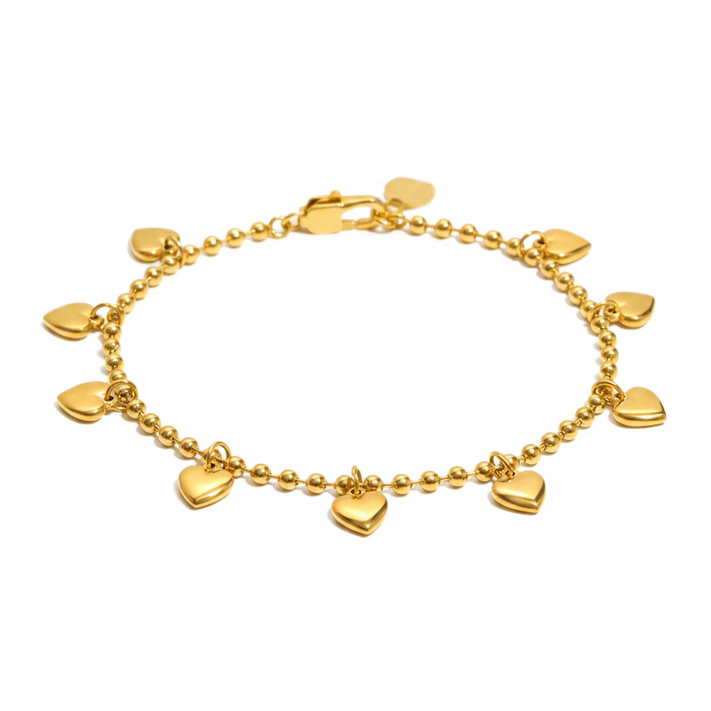 Pulsera dorada sin números