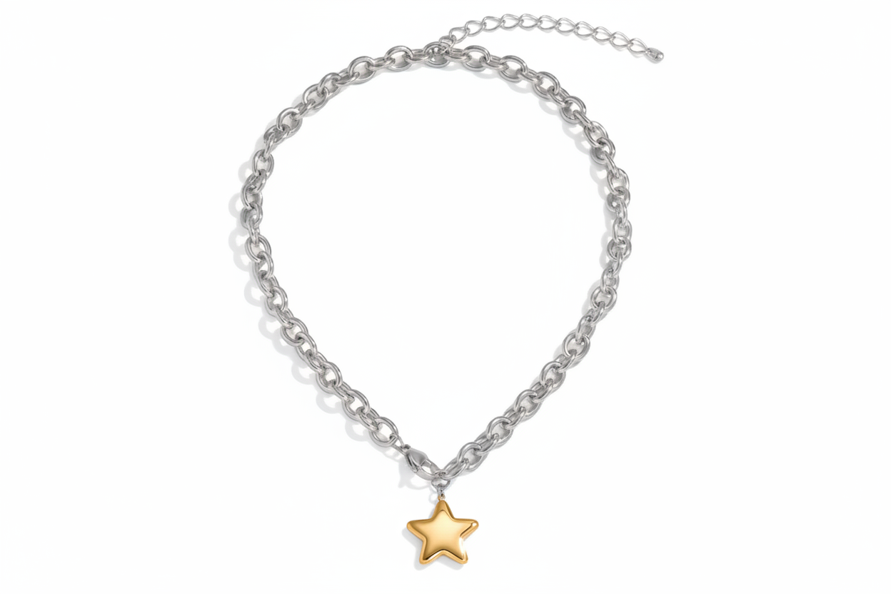 Pulsera estrella fondo blanco sin texto