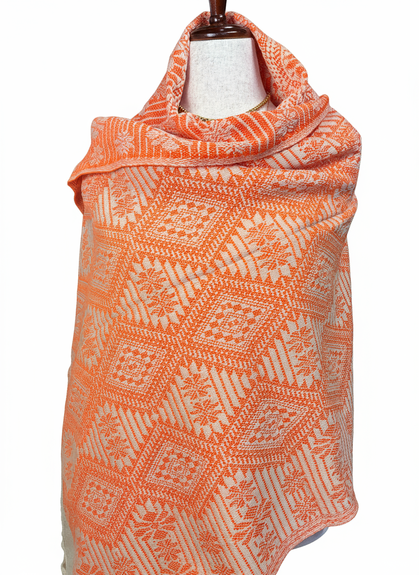 Rebozo Elegante Atardecer con fondo blanco