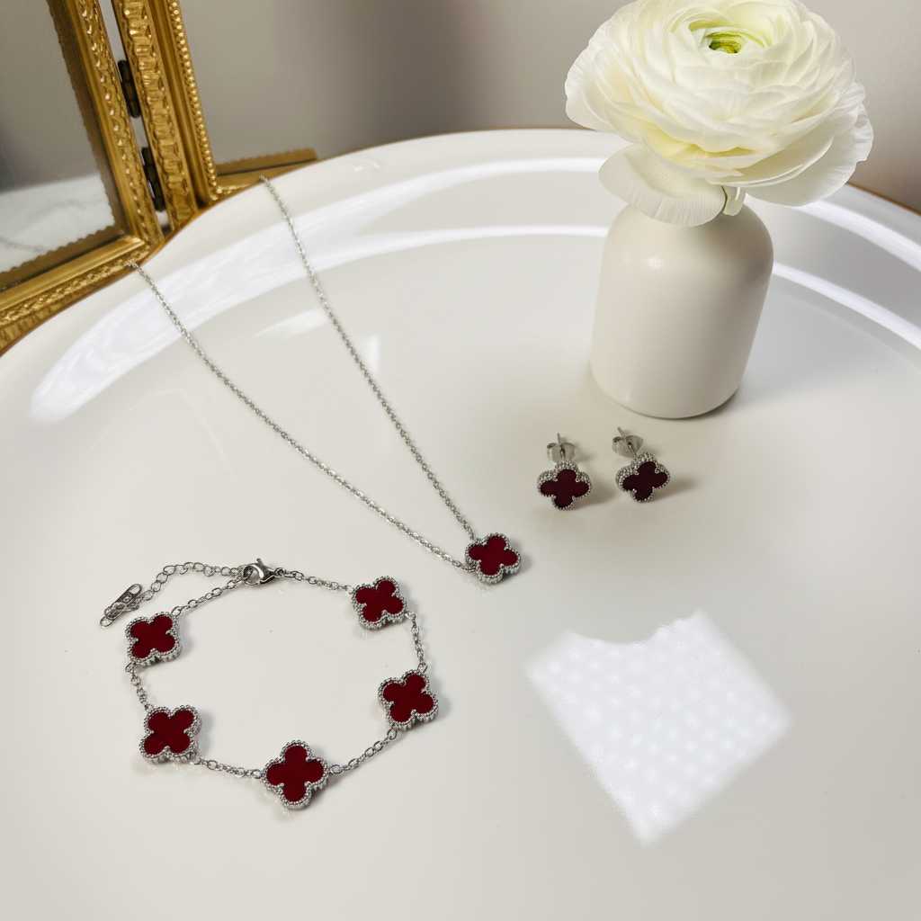 Set Clover Guinda - Florero