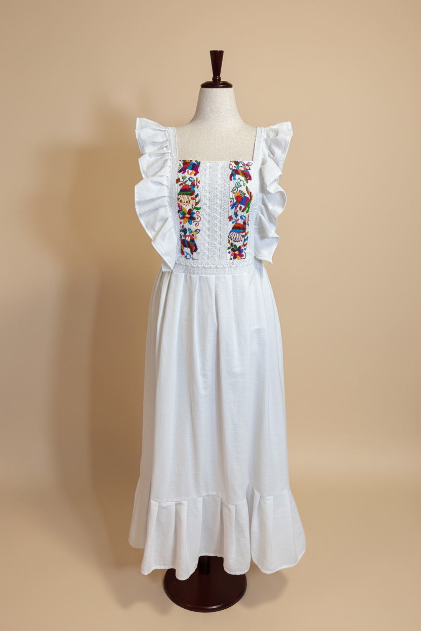 Vestido bordado - vista frontal
