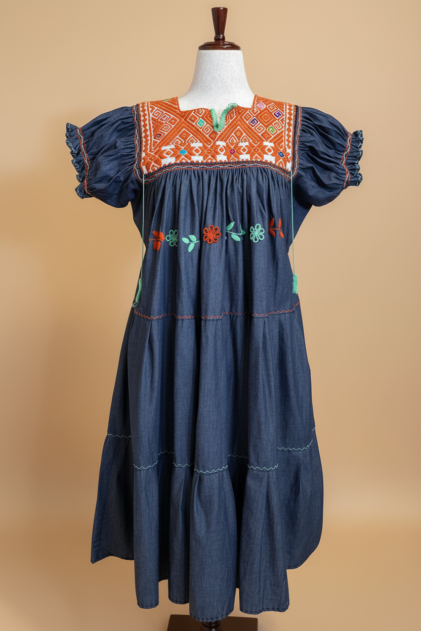 Vestido Bordado San Andrés