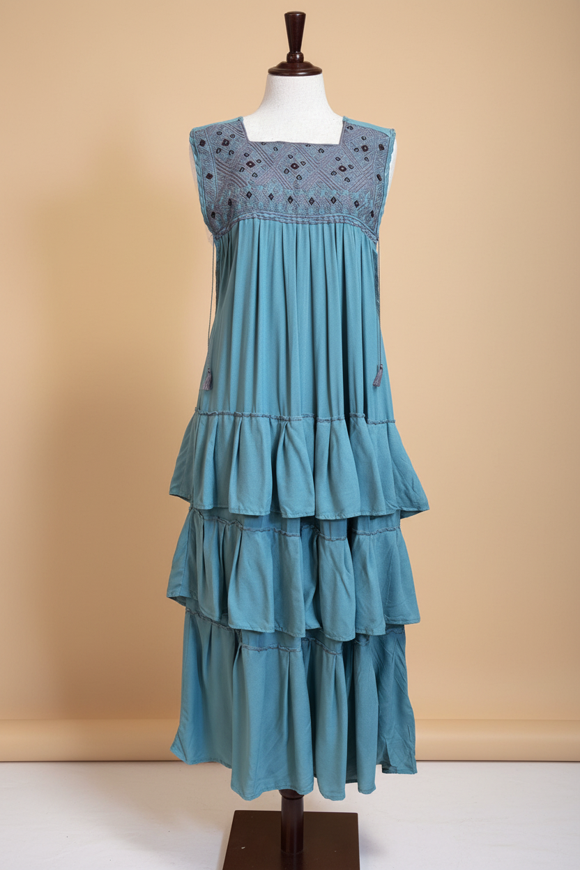 Vestido frente — fondo beige