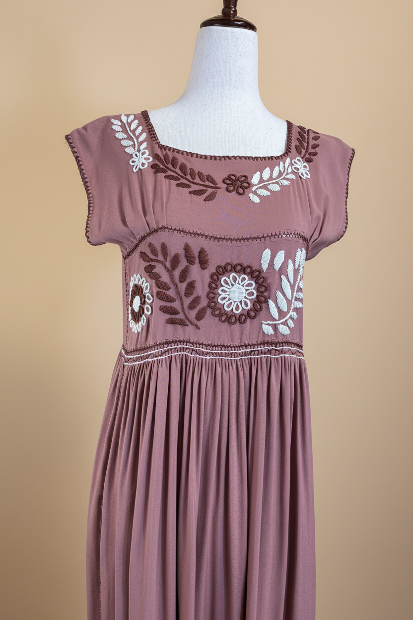 Vestido Rococó - Detalle bordado